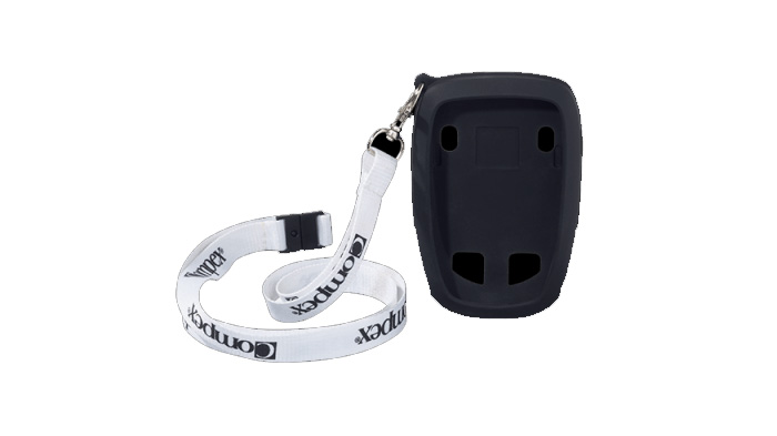 Funda protectora con lanyard para wireless negra