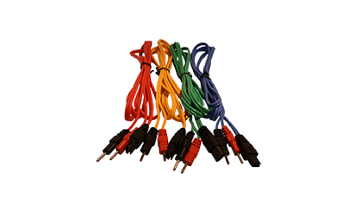 Juego de 4 cables compex 6 Pins-Banana