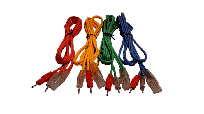 Juego 4 cables compex 8 Pins-Banana