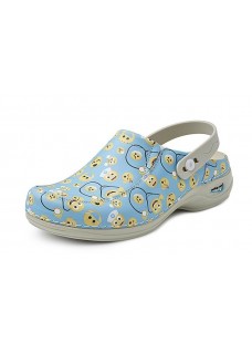 Zueco de piel lavable modelo Paris Emoji